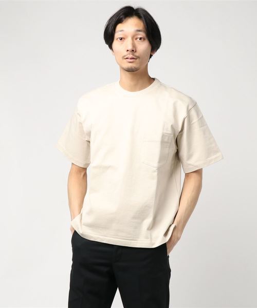 BEAMS T（ビームスティー）の「AURALEE / Stand Up Tee（Tシャツ/カットソー・メンズ・ホワイト/ブラック/ベージュ/パープル・4/3/5）」の20枚目の写真