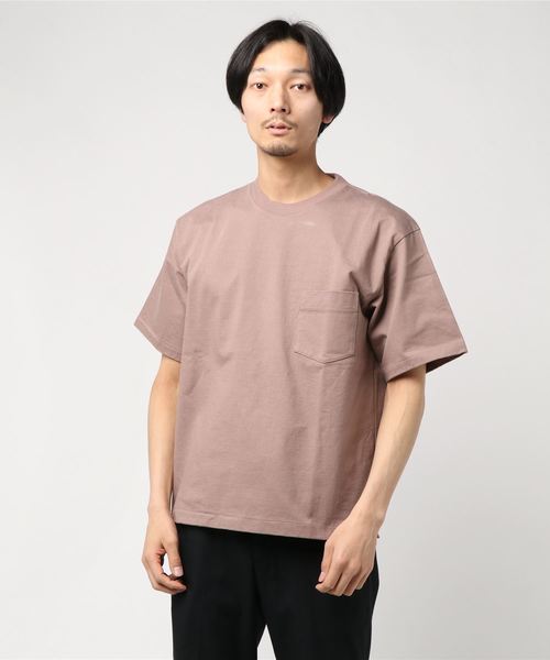 BEAMS T（ビームスティー）の「AURALEE / Stand Up Tee（Tシャツ/カットソー・メンズ・ホワイト/ブラック/ベージュ/パープル・4/3/5）」の21枚目の写真