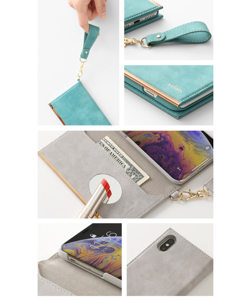 salisty サリスティ ケース ターコイズ iPhone 12 mini セール】iPhone12 iPhone12Pro iphone12mini iPhone XS/X ケース 手帳