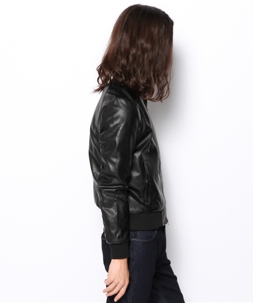 CIAOPANIC（チャオパニック）の「【TOOL FOR Ciaopanic】フェイクレザーZIPJKT（ブルゾン・メンズ・ブラック・MEDIUM/LARGE/SMALL）」の3枚目の写真