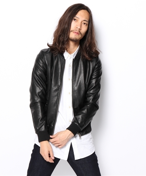 CIAOPANIC（チャオパニック）の「【TOOL FOR Ciaopanic】フェイクレザーZIPJKT（ブルゾン・メンズ・ブラック・MEDIUM/LARGE/SMALL）」の12枚目の写真