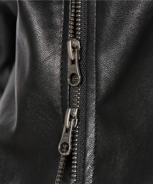 CIAOPANIC（チャオパニック）の「【TOOL FOR Ciaopanic】フェイクレザーZIPJKT（ブルゾン・メンズ・ブラック・MEDIUM/LARGE/SMALL）」の6枚目の写真