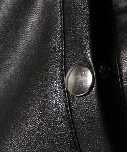 CIAOPANIC（チャオパニック）の「【TOOL FOR Ciaopanic】フェイクレザーZIPJKT（ブルゾン・メンズ・ブラック・MEDIUM/LARGE/SMALL）」の11枚目の写真