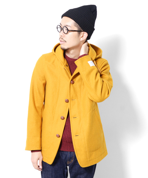 URBAN RESEARCH DOORS MENS（アーバンリサーチ ドアーズ メンズ）の「FORK&SPOON メルトンフードショールコート（その他アウター・メンズ・トップグレー/ネイビー/マスタード/レッド・38/40）」の4枚目の写真