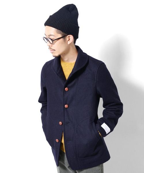 URBAN RESEARCH DOORS MENS（アーバンリサーチ ドアーズ メンズ）の「FORK&SPOON メルトンフードショールコート（その他アウター・メンズ・トップグレー/ネイビー/マスタード/レッド・38/40）」の7枚目の写真