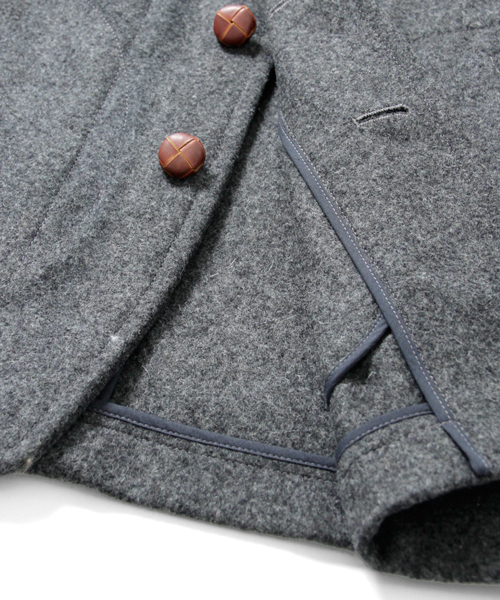 URBAN RESEARCH DOORS MENS（アーバンリサーチ ドアーズ メンズ）の「FORK&SPOON メルトンフードショールコート（その他アウター・メンズ・トップグレー/ネイビー/マスタード/レッド・38/40）」の10枚目の写真