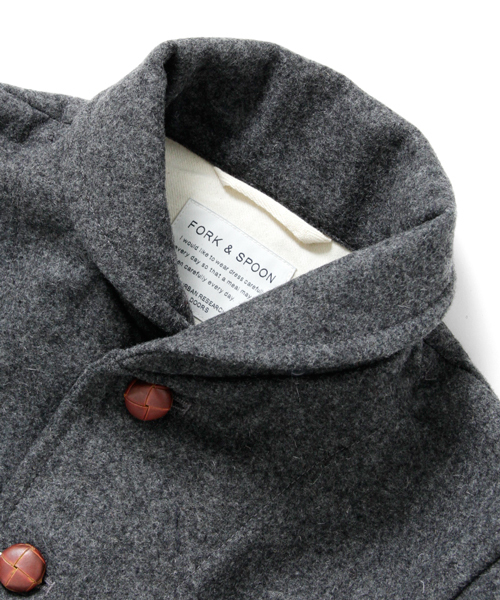 URBAN RESEARCH DOORS MENS（アーバンリサーチ ドアーズ メンズ）の「FORK&SPOON メルトンフードショールコート（その他アウター・メンズ・トップグレー/ネイビー/マスタード/レッド・38/40）」の14枚目の写真