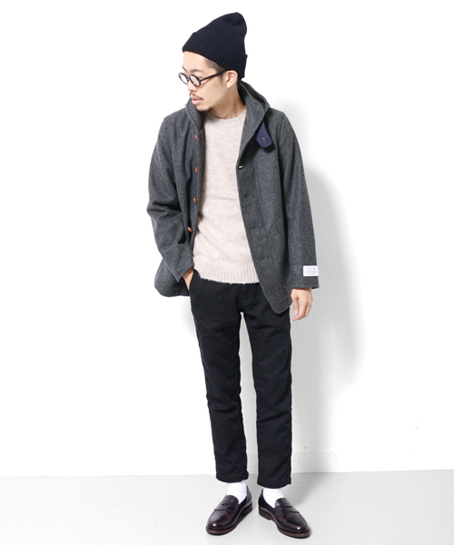 URBAN RESEARCH DOORS MENS（アーバンリサーチ ドアーズ メンズ）の「FORK&SPOON メルトンフードショールコート（その他アウター・メンズ・トップグレー/ネイビー/マスタード/レッド・38/40）」の15枚目の写真