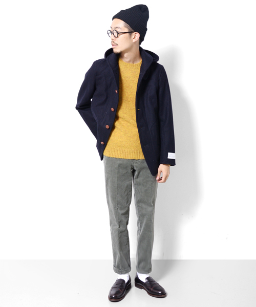 URBAN RESEARCH DOORS MENS（アーバンリサーチ ドアーズ メンズ）の「FORK&SPOON メルトンフードショールコート（その他アウター・メンズ・トップグレー/ネイビー/マスタード/レッド・38/40）」の16枚目の写真