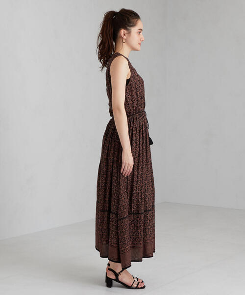 green label relaxing(グリーンレーベルリラクシング)の「CFC INDIA パネル プリント ワンピース(ワンピース・レディース・ダークグリーン/マスタード/ブラック・FREE)」の16枚目の写真