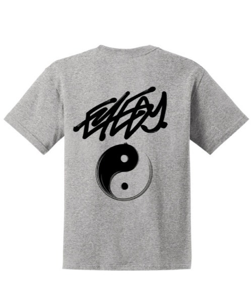 Port(ポート)の「【 eyedy / アイディー 】YIN-YANG プリント Tシャツ(Tシャツ/カットソー・メンズ・マルーン/グレー・XXL/M/XL/L)」の1枚目の写真