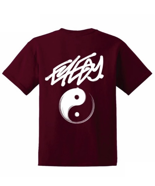 Port(ポート)の「【 eyedy / アイディー 】YIN-YANG プリント Tシャツ(Tシャツ/カットソー・メンズ・マルーン/グレー・XXL/M/XL/L)」の4枚目の写真