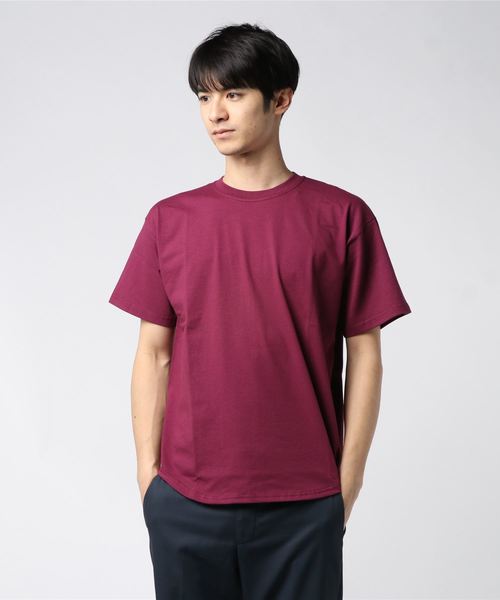 Hombre Nino(オンブレニーニョ)の「×FRUIT OF THE LOOM 2PACK TEE HNS19-CT0005(Tシャツ/カットソー・メンズ・ホワイト/ブラック/バーガンディー・MEDIUM/LARGE/X-LARGE)」の3枚目の写真
