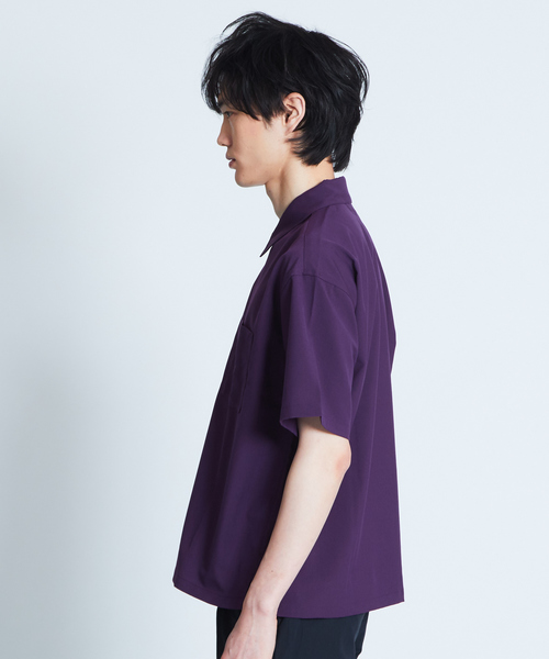 ABAHOUSE GRAY(アバハウスグレイ)の「【展開店舗限定】TRストレッチハーフジップシャツ(シャツ/ブラウス・メンズ・ベージュ/パープル/ネイビー/グレー/ブラック・46/48)」の8枚目の写真