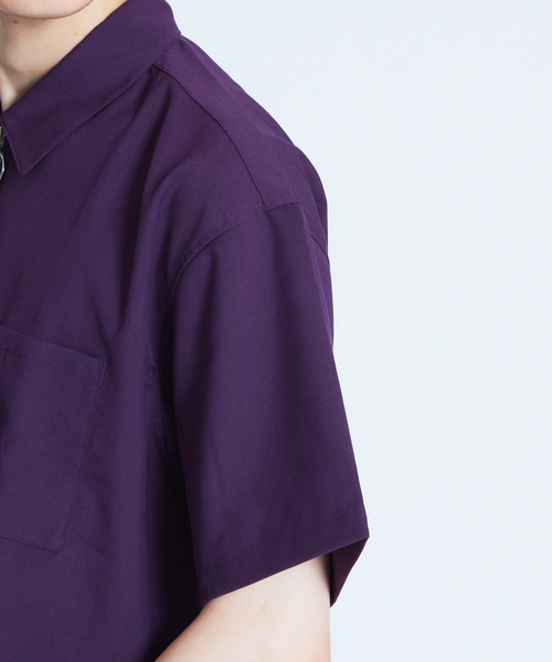 ABAHOUSE GRAY(アバハウスグレイ)の「【展開店舗限定】TRストレッチハーフジップシャツ(シャツ/ブラウス・メンズ・ベージュ/パープル/ネイビー/グレー/ブラック・46/48)」の21枚目の写真