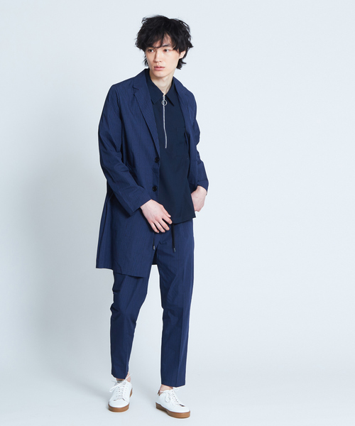 ABAHOUSE GRAY(アバハウスグレイ)の「【展開店舗限定】TRストレッチハーフジップシャツ(シャツ/ブラウス・メンズ・ベージュ/パープル/ネイビー/グレー/ブラック・46/48)」の17枚目の写真