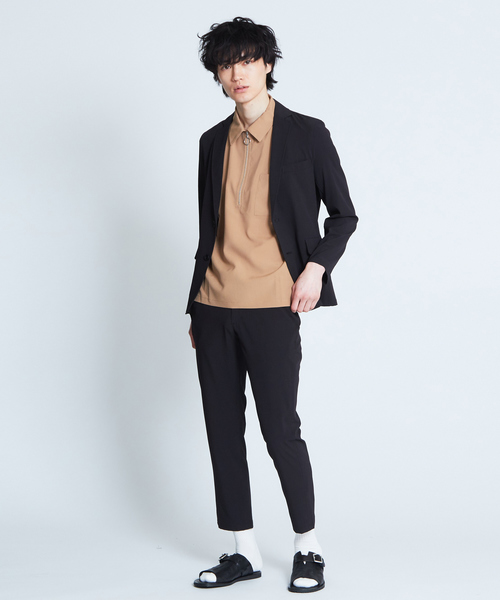ABAHOUSE GRAY(アバハウスグレイ)の「【展開店舗限定】TRストレッチハーフジップシャツ(シャツ/ブラウス・メンズ・ベージュ/パープル/ネイビー/グレー/ブラック・46/48)」の11枚目の写真