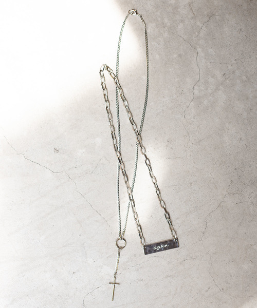 WEGO(ウィゴー)の「WEGO/Cross SET Necklace(ネックレス・メンズ・シルバー・FREE)」の2枚目の写真