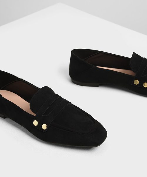 CHARLES & KEITH(チャールズ & キース)の「スタッズディテール ペニーローファー / Stud Detail Penny Loafers(ローファー・レディース・ブラック/ダークブルー・22.5cm/23cm/23.5cm/24.5cm)」の11枚目の写真