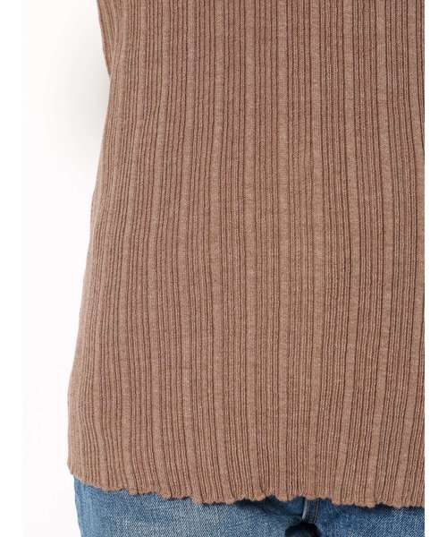 Ungrid（アングリッド）の「ランダムリブバックオープンニット（ニット/セーター・レディース・オフホワイト/ブラック/モカ・FREE）」の18枚目の写真