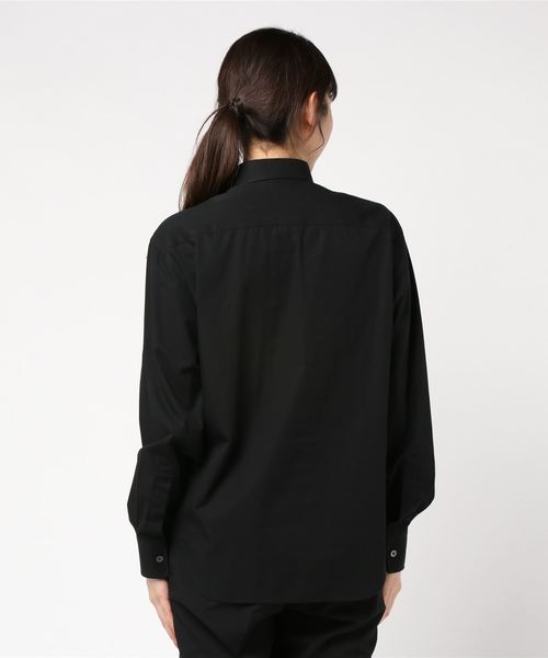 JOHN LAWRENCE SULLIVAN（ジョンローレンスサリバン）の「COTTON REGULAR COLLAR SHIRT（シャツ/ブラウス・レディース・ブラック・MEDIUM）」の3枚目の写真