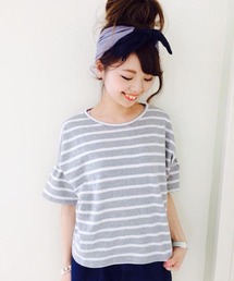 Kastane | 【Kastane】袖フレアーボーダーTOPS(Tシャツ/カットソー)