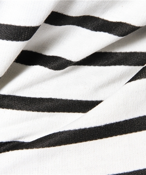 Kastane（カスタネ）の「【Kastane】袖フレアーボーダーTOPS（Tシャツ/カットソー・レディース・ブラック/レッド/グレー/ホワイト・FREE）」の10枚目の写真