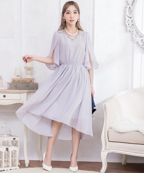 チューリップ袖ミディアムドレス ドレス Cinderella シンデレラ のファッション セール