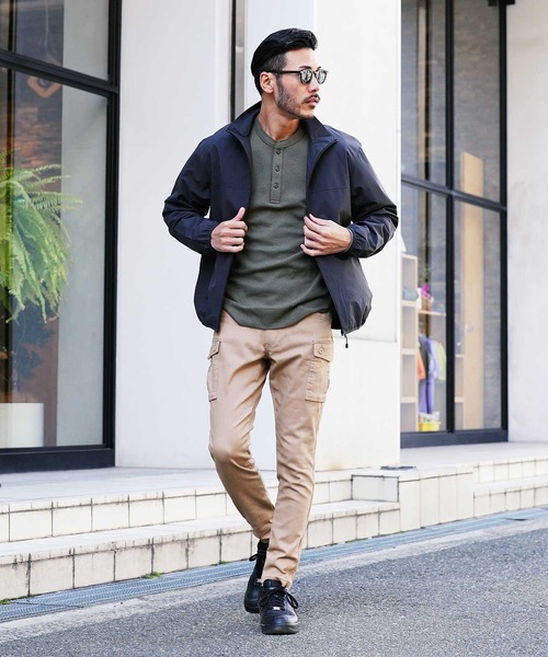 ストレッチ スリム スキニー カーゴパンツ（カーゴパンツ）｜JIGGYS SHOP（ジギーズショップ）