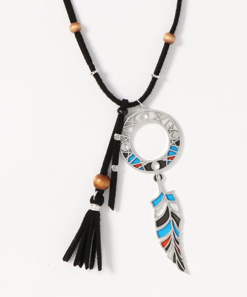 チャイハネ（チャイハネ）の「【チャイハネ】ステンドガラス風タッセルネックレス（ネックレス・レディース・その他1/その他2/その他3/その他4/その他5・FREE）」の3枚目の写真