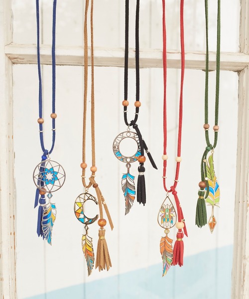 チャイハネ（チャイハネ）の「【チャイハネ】ステンドガラス風タッセルネックレス（ネックレス・レディース・その他1/その他2/その他3/その他4/その他5・FREE）」の10枚目の写真