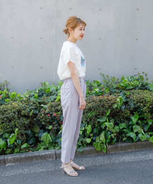 flower(フラワー)の「ノスタルジープリントTシャツ(Tシャツ/カットソー・レディース・ホワイト/ブルー・FREE)」の8枚目の写真