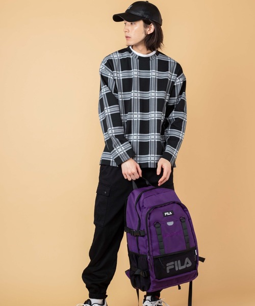 バッグ Wego Fila別注スクールリュック バックパック リュック Fila フィラ のファッション