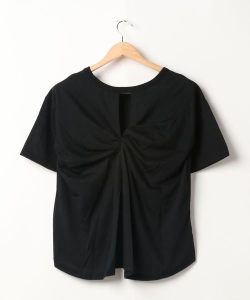 GeeRA（ジーラ）の「バックツイストTシャツ（Tシャツ/カットソー・レディース・ホワイト/カーキ/ブラック・LARGE/XX-LARGE/X-LARGE/SMALL/MEDIUM）」の11枚目の写真