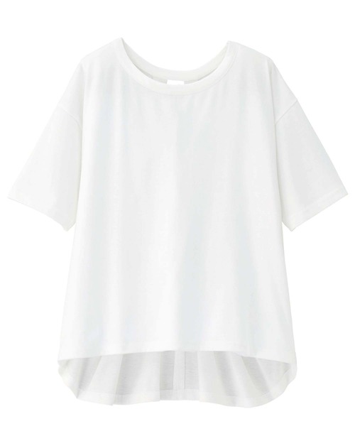 GeeRA（ジーラ）の「バックツイストTシャツ（Tシャツ/カットソー・レディース・ホワイト/カーキ/ブラック・LARGE/XX-LARGE/X-LARGE/SMALL/MEDIUM）」の4枚目の写真