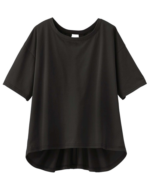 GeeRA（ジーラ）の「バックツイストTシャツ（Tシャツ/カットソー・レディース・ホワイト/カーキ/ブラック・LARGE/XX-LARGE/X-LARGE/SMALL/MEDIUM）」の5枚目の写真
