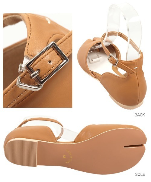 KOBE LETTUCE（コウベレタス）の「足袋サイドカットフラットパンプス（パンプス・レディース・ホワイト/ブラック/キャメル・LL/M/L/S）」の8枚目の写真