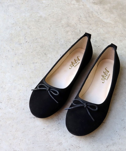 AAA+（サンエープラス）の「AAA / ラウンドトゥやわらかバレエパンプス(3541)（バレエシューズ・レディース・ブラック/ベージュ/ブラック系その他/ブラック系その他2・3L/SS/S/M/L/LL）」の9枚目の写真