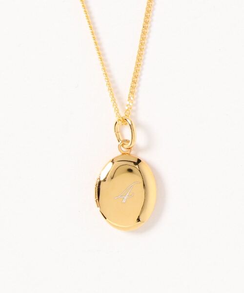 TONE SELECT GOODS（トーンセレクトグッズ）の「【vie】オーバルロケットネックレス（ネックレス・レディース・K/M/R/Y/その他11/その他10/その他9/B/J/Z/その他6/G/O/W/その他1/その他4/E/U/F/N/V/その他8/A/I/Q/その他5/H/P/X/その他7/その他2/C/S/その他3/D/L/T/その他12/その他13/その他14・FREE）」の4枚目の写真