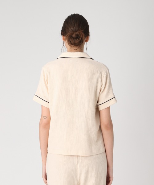 bijorie（ビジュリィ）の「コットンガーゼ パジャマ／半袖（ルームウェア/パジャマ・レディース・ネイビー/アイボリー/ピンク系その他3・FREE）」の22枚目の写真