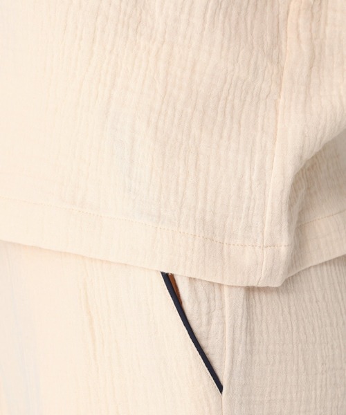 bijorie（ビジュリィ）の「コットンガーゼ パジャマ／半袖（ルームウェア/パジャマ・レディース・ネイビー/アイボリー/ピンク系その他3・FREE）」の11枚目の写真