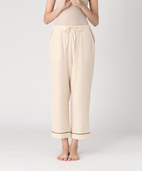 bijorie（ビジュリィ）の「コットンガーゼ パジャマ／半袖（ルームウェア/パジャマ・レディース・ネイビー/アイボリー/ピンク系その他3・FREE）」の20枚目の写真