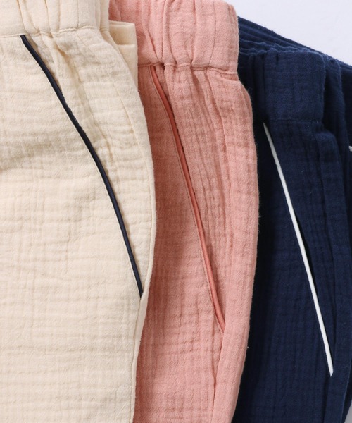 bijorie（ビジュリィ）の「コットンガーゼ パジャマ／半袖（ルームウェア/パジャマ・レディース・ネイビー/アイボリー/ピンク系その他3・FREE）」の21枚目の写真