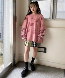 Candy Stripper | WITH JOY LAYERED トップス(Tシャツ/カットソー)
