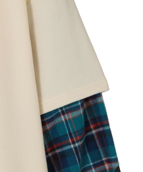 Candy Stripper(キャンディストリッパー)の「WITH JOY LAYERED トップス(Tシャツ/カットソー・レディース・ブラック/ピンク/アイボリー・2)」の12枚目の写真