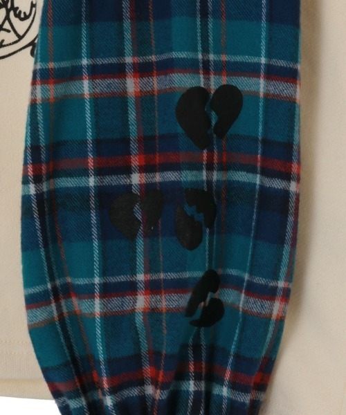 Candy Stripper(キャンディストリッパー)の「WITH JOY LAYERED トップス(Tシャツ/カットソー・レディース・ブラック/ピンク/アイボリー・2)」の7枚目の写真