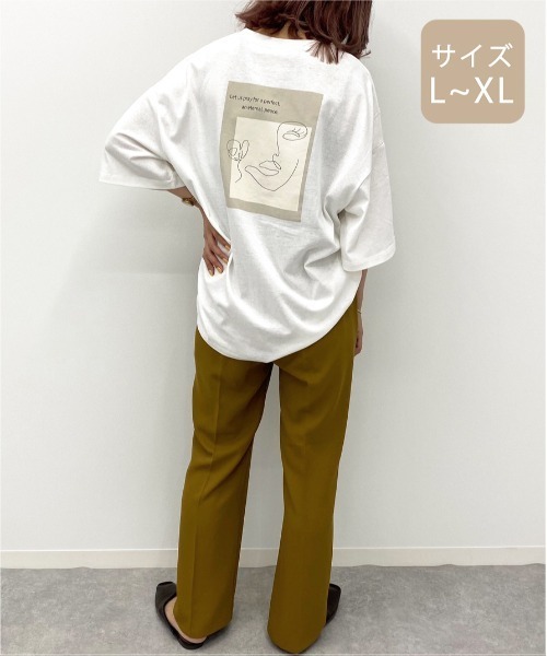 apres jour mignon(アプレジュールミニョン)の「【大きいサイズ】アソートプリントTシャツ【ZOZOTOWN限定アイテム】(Tシャツ/カットソー・レディース・ブラック/ブラウン系その他/オフホワイト/イエロー系その他/ホワイト系その他2/オレンジ系その他/その他/ホワイト/ホワイト系その他・X-LARGE)」の22枚目の写真