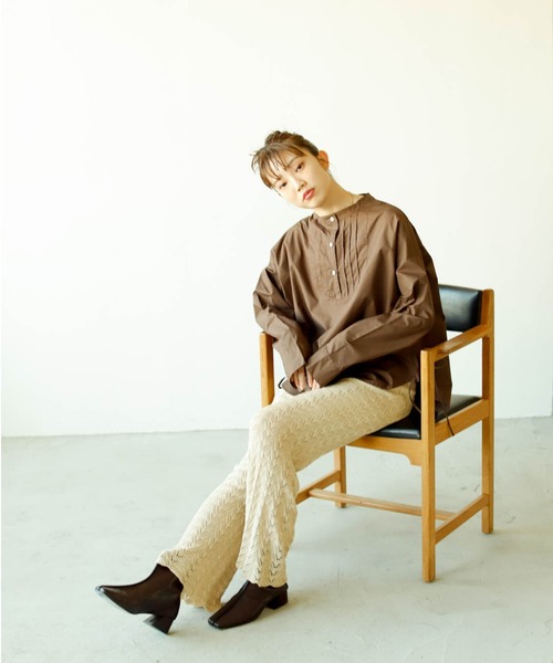 VACANCY（ヴァカンシー）の「パイピングショートブーツ（ブーツ・レディース・ブラック/グレー系その他/ブラウン・LARGE/MEDIUM/SMALL）」の8枚目の写真