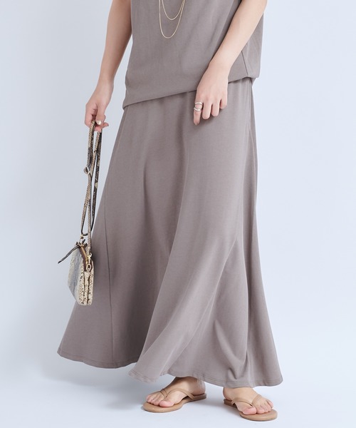 DouDou（ドゥドゥ）の「セットアップ切替スカート（スカート・レディース・ブラック/グレイッシュベージュ・FREE）」の11枚目の写真