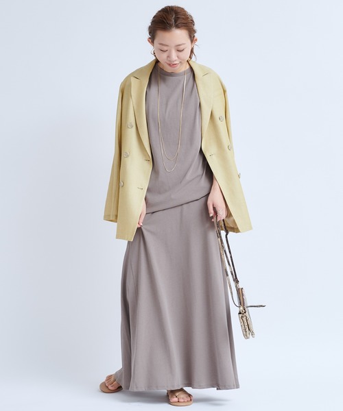 DouDou（ドゥドゥ）の「セットアップ切替スカート（スカート・レディース・ブラック/グレイッシュベージュ・FREE）」の22枚目の写真